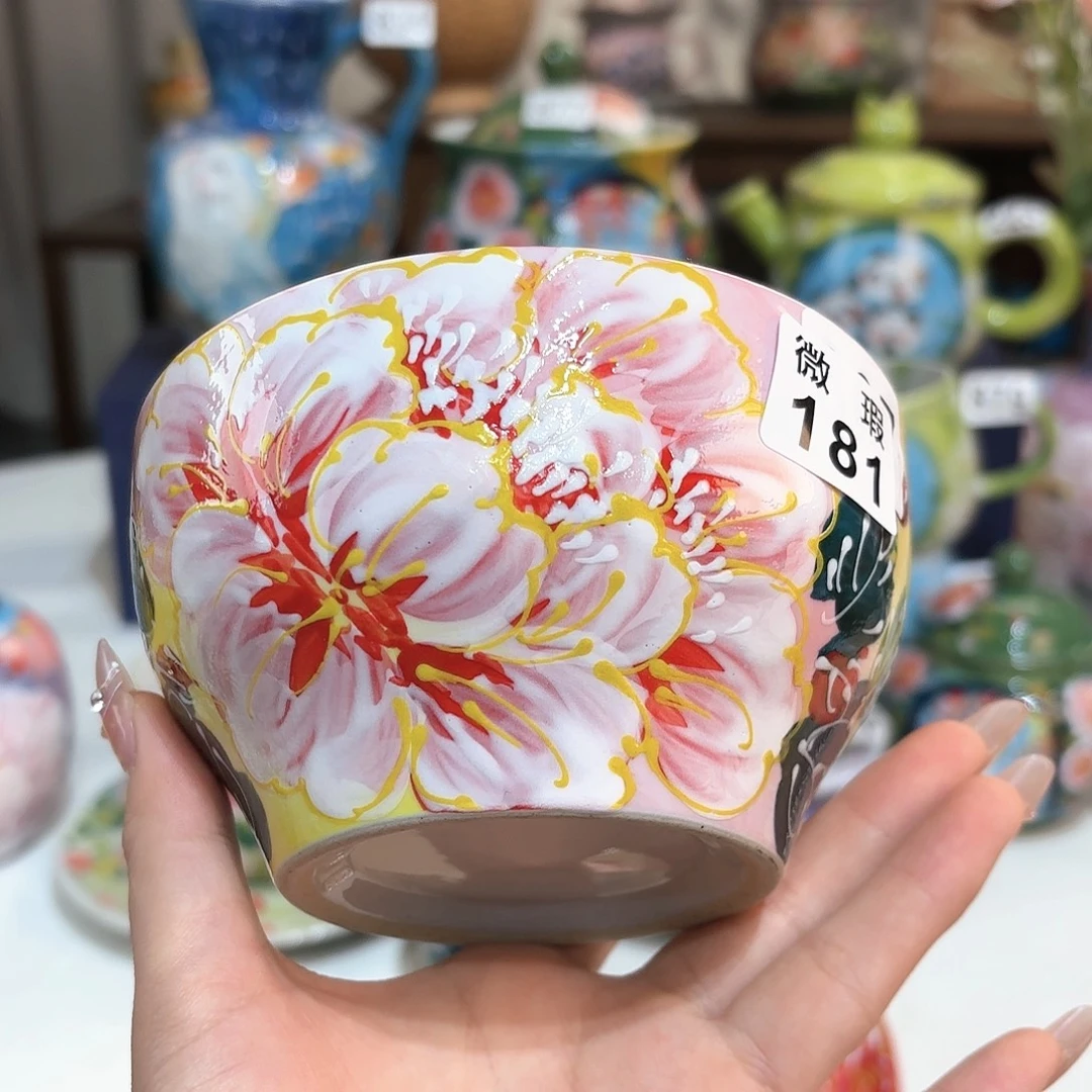 景德镇手绘高温釉下彩陶瓷茶具