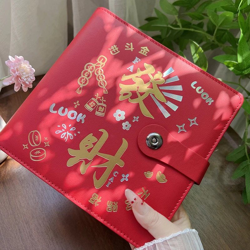 2025新大容量暴富现金存钱本密码锁万元存钱夹钱册只放钱网红攒钱