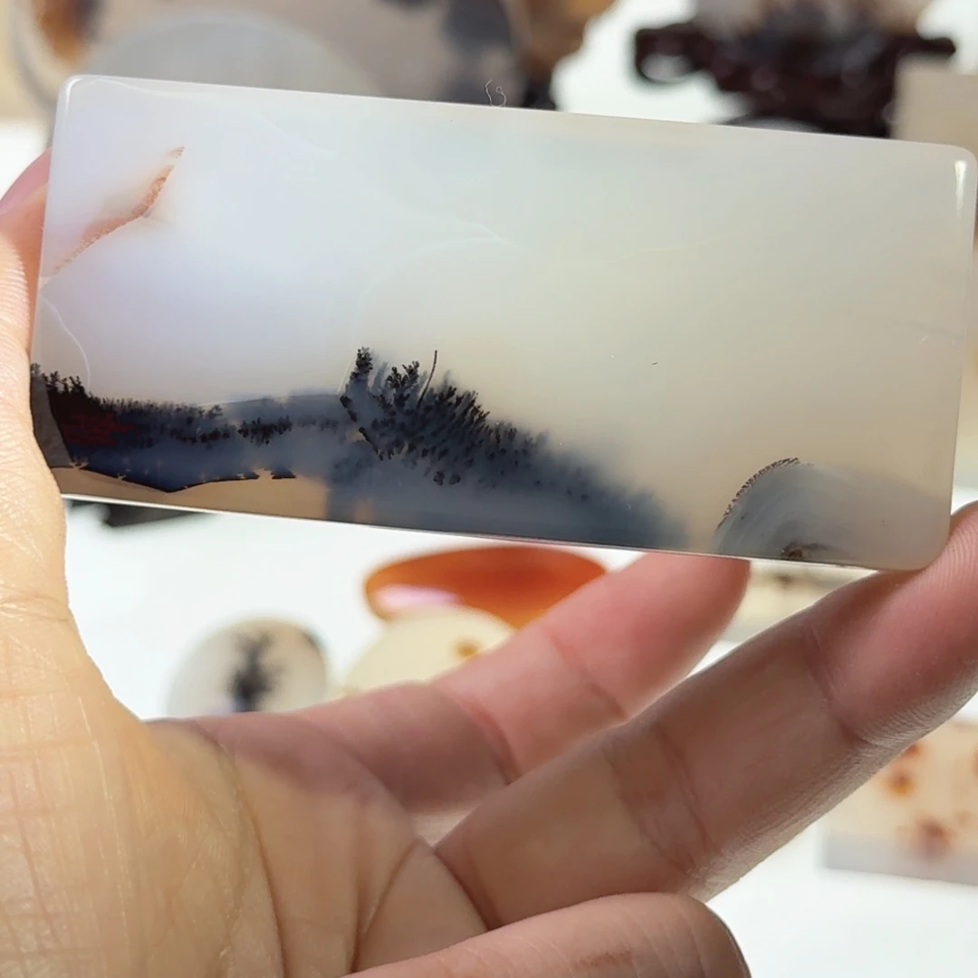 未镶嵌玛瑙/玉髓珠宝半成品