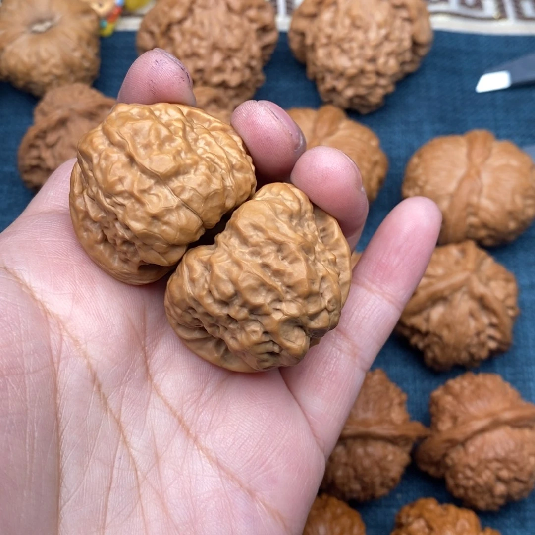 文玩核桃把件李*财37肌肉蛙