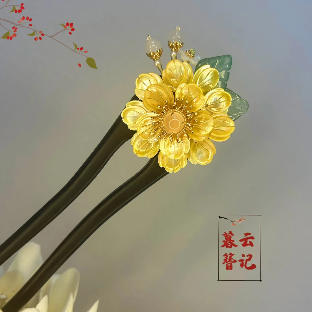 【富贵牡丹】古风日常百搭复古发簪盘发簪发簪子手工国风头饰发饰