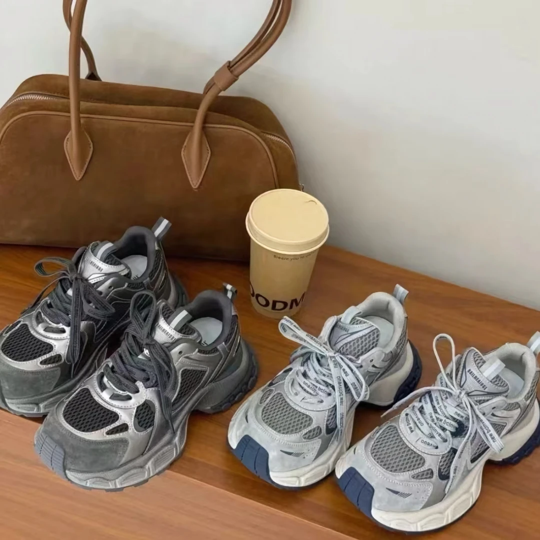 【露思同款】小怪兽老爹鞋女2025秋季新款厚底增高跑步运动休闲鞋