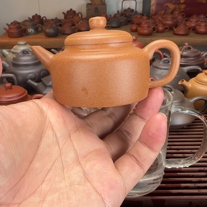茶壶紫砂老段泥110cc