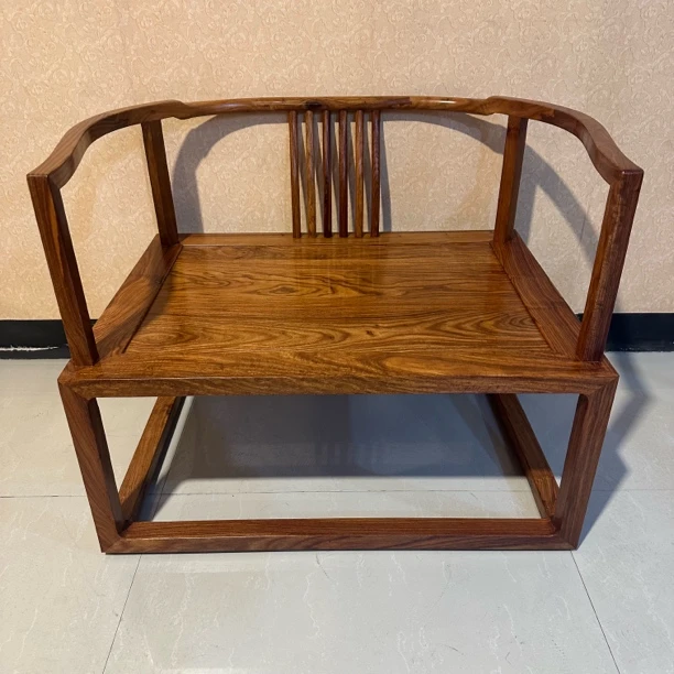 国标红木刺猬紫檀方禅椅全榫卯结构（238）