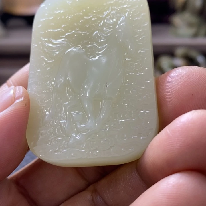 管***程和田玉（糖玉）22K金镶嵌手链