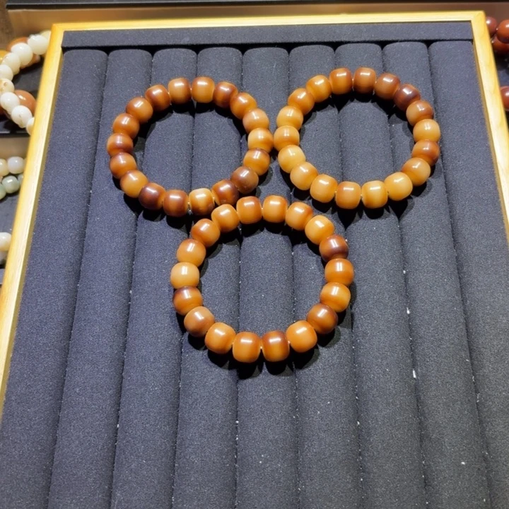 菩提根/象牙果手串菩提根手串汉堡珠干磨卡13