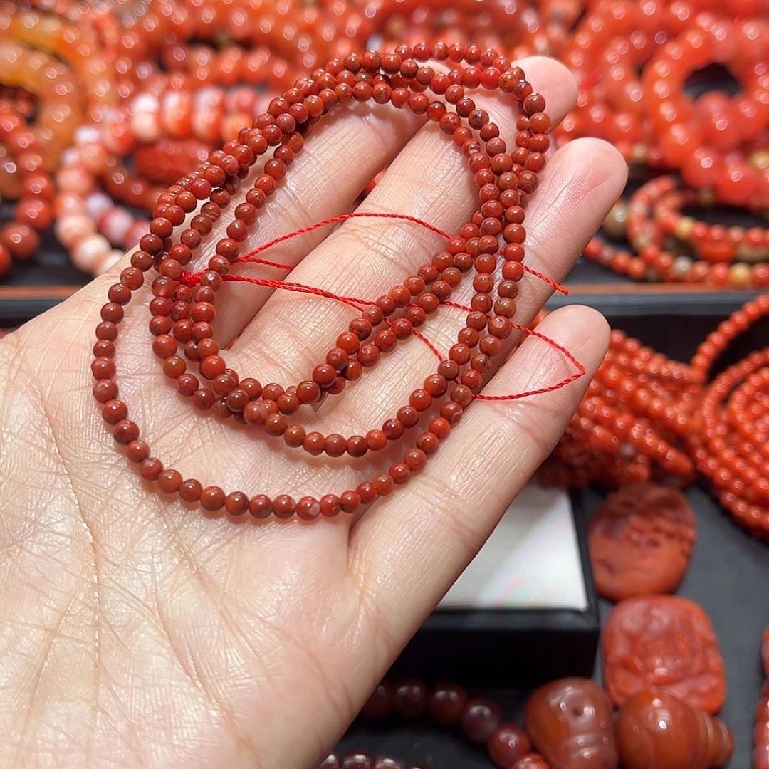 南红玛瑙手链未镶嵌
