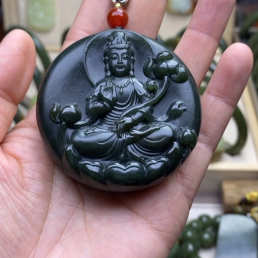 【闪购商品】和田玉挂件未镶嵌自**吸