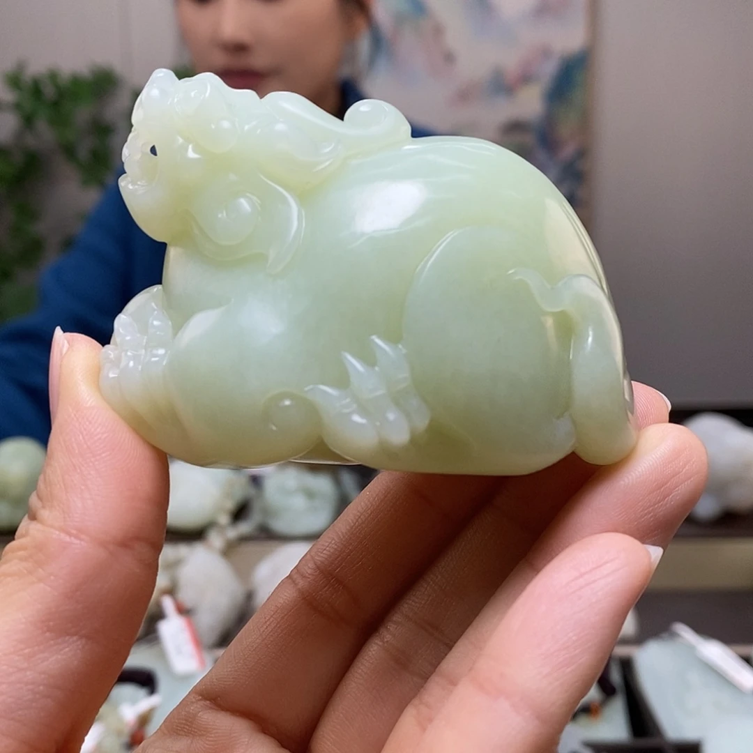 和田玉未镶嵌挂件