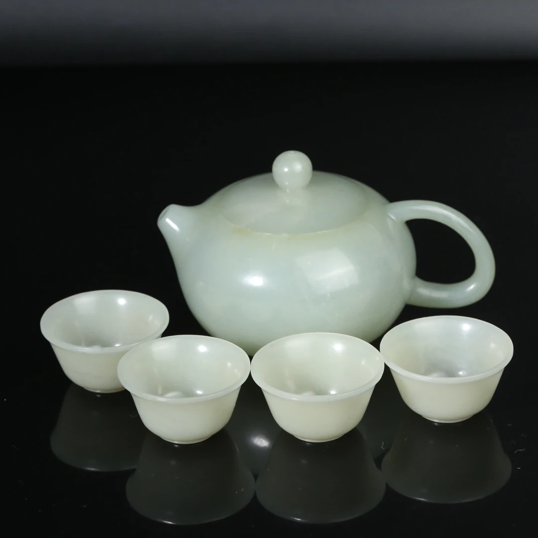 二十世纪和田玉茶壶一组AZGT250919009