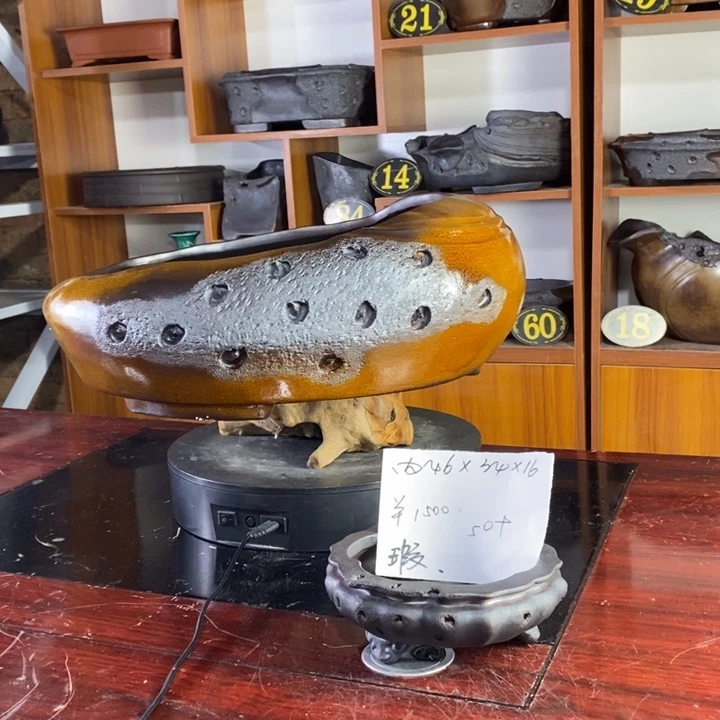 聚**艺大何紫砂花盆