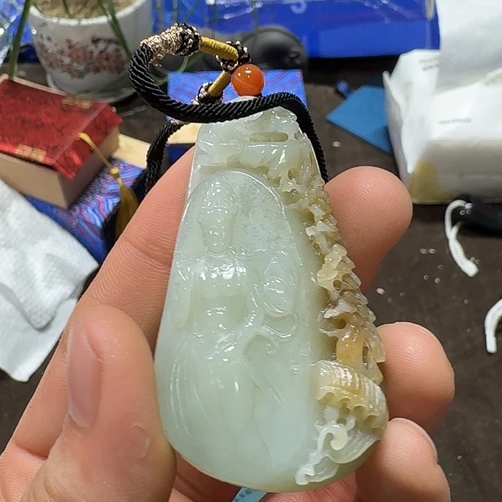 未镶嵌和田玉（糖玉）车挂