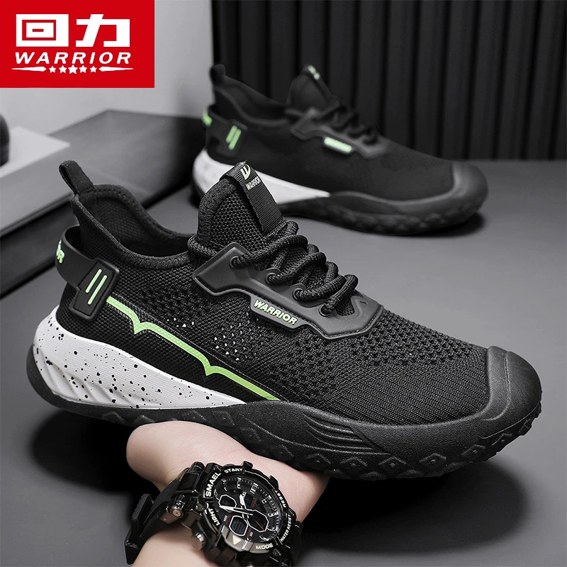 回力飞织男鞋秋季透气网面鞋男款2025新款低帮轻便百搭运动鞋子男