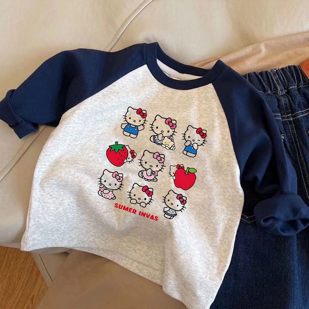 儿童春秋纯棉长袖T恤男女童纯棉新款卡通宝宝T恤中小童打底上衣韩