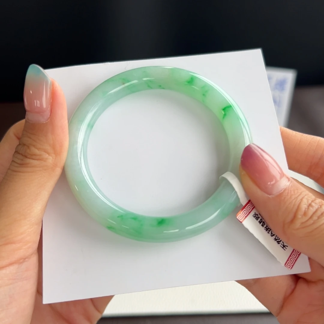 翡翠未镶嵌手镯36号 51.5