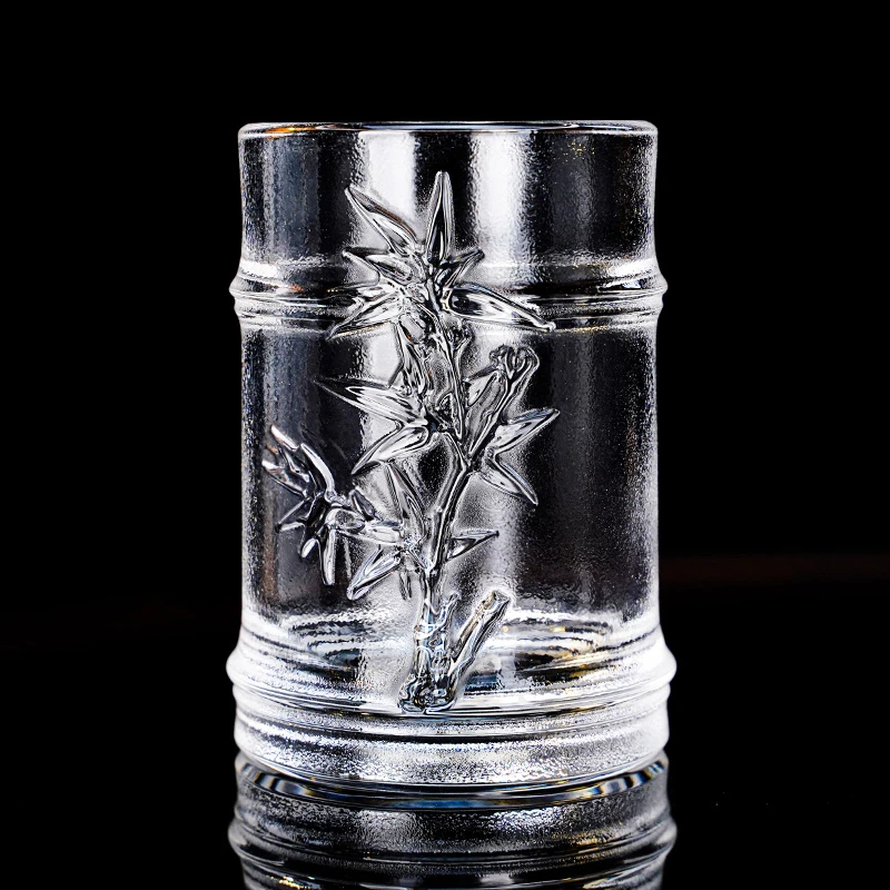 安享原矿石水晶茶杯子泡茶耐高温加厚中式家用养生水杯高档送礼
