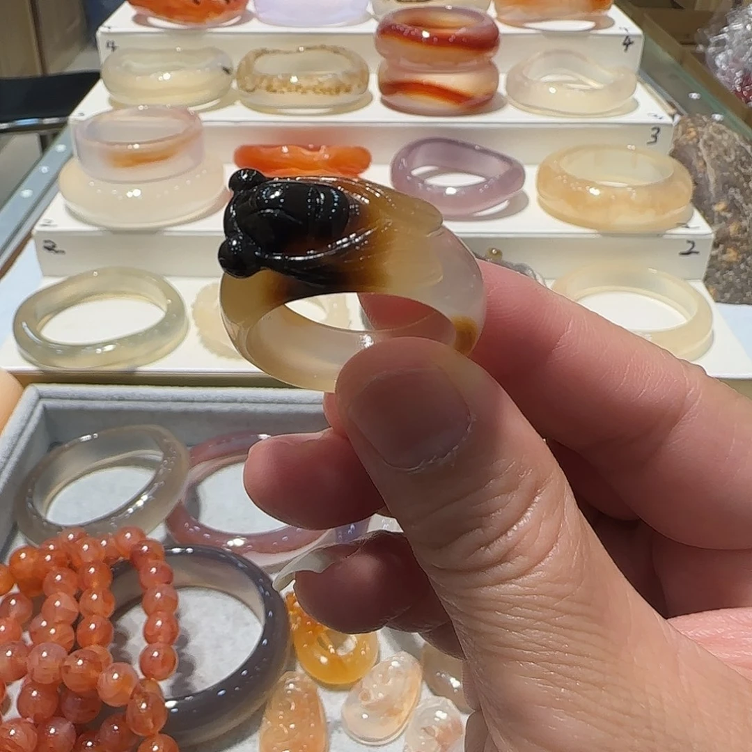 玛瑙/玉髓手镯未镶嵌✌️***