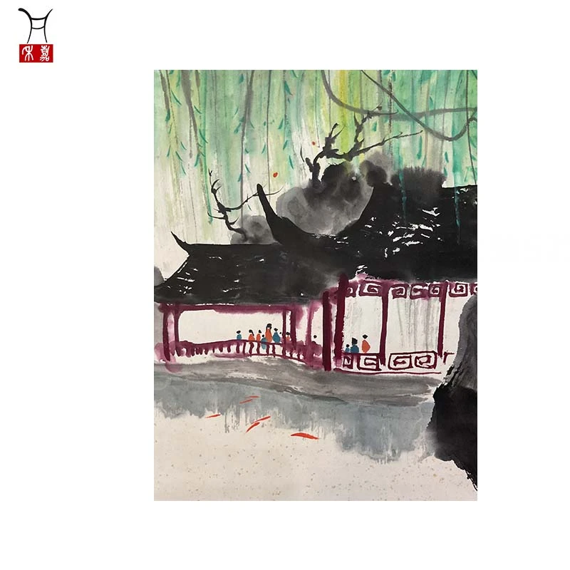 Y1022山水立轴52x40/1.8平尺