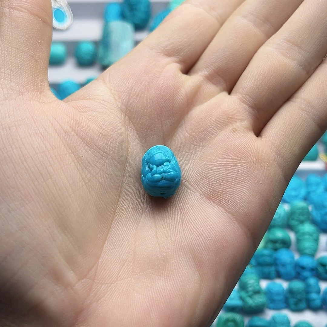 绿松石未镶嵌挂件