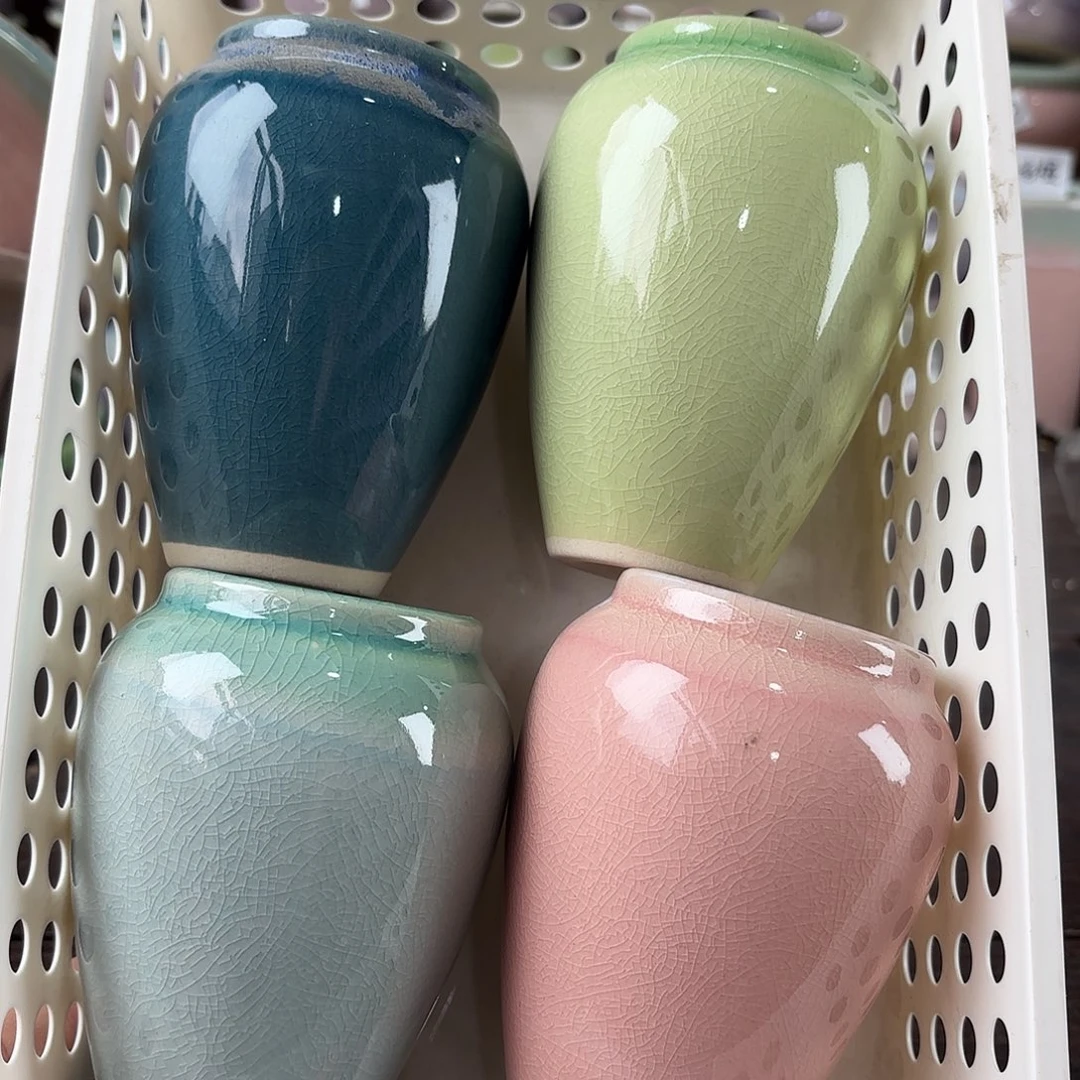 陶瓷量货/口5-6高11深浅搭配发4个