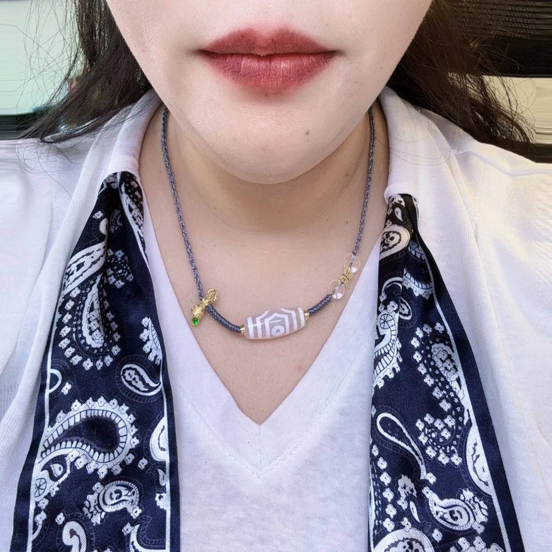 玛瑙/玉髓合金颈饰