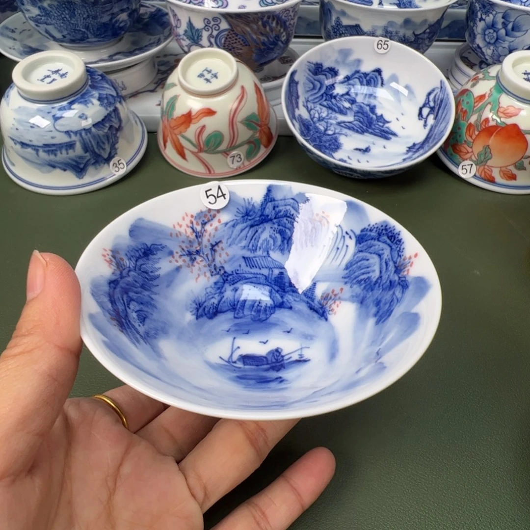 陶瓷景德镇纯手工纯手绘茶具木木54