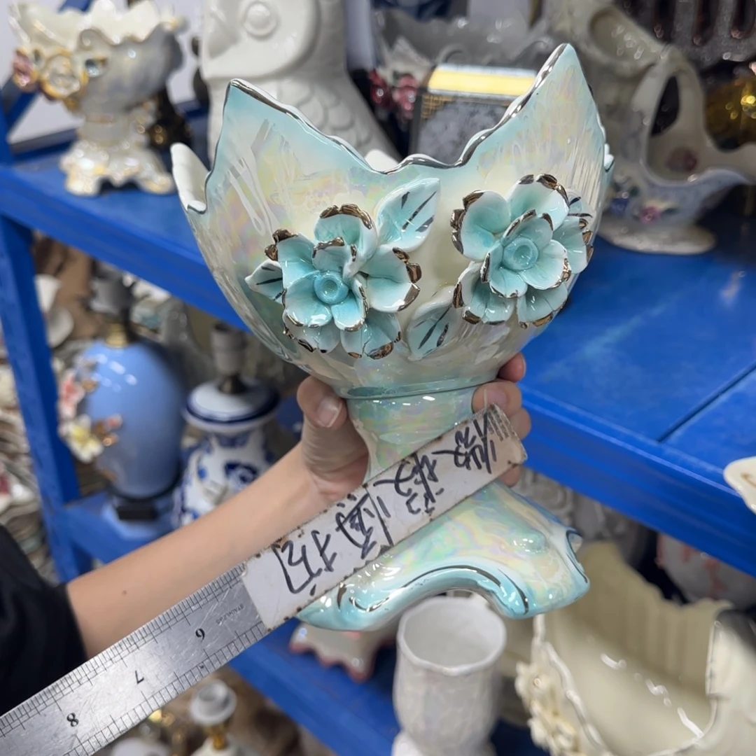 瓷片陶瓷工艺花瓶摆件