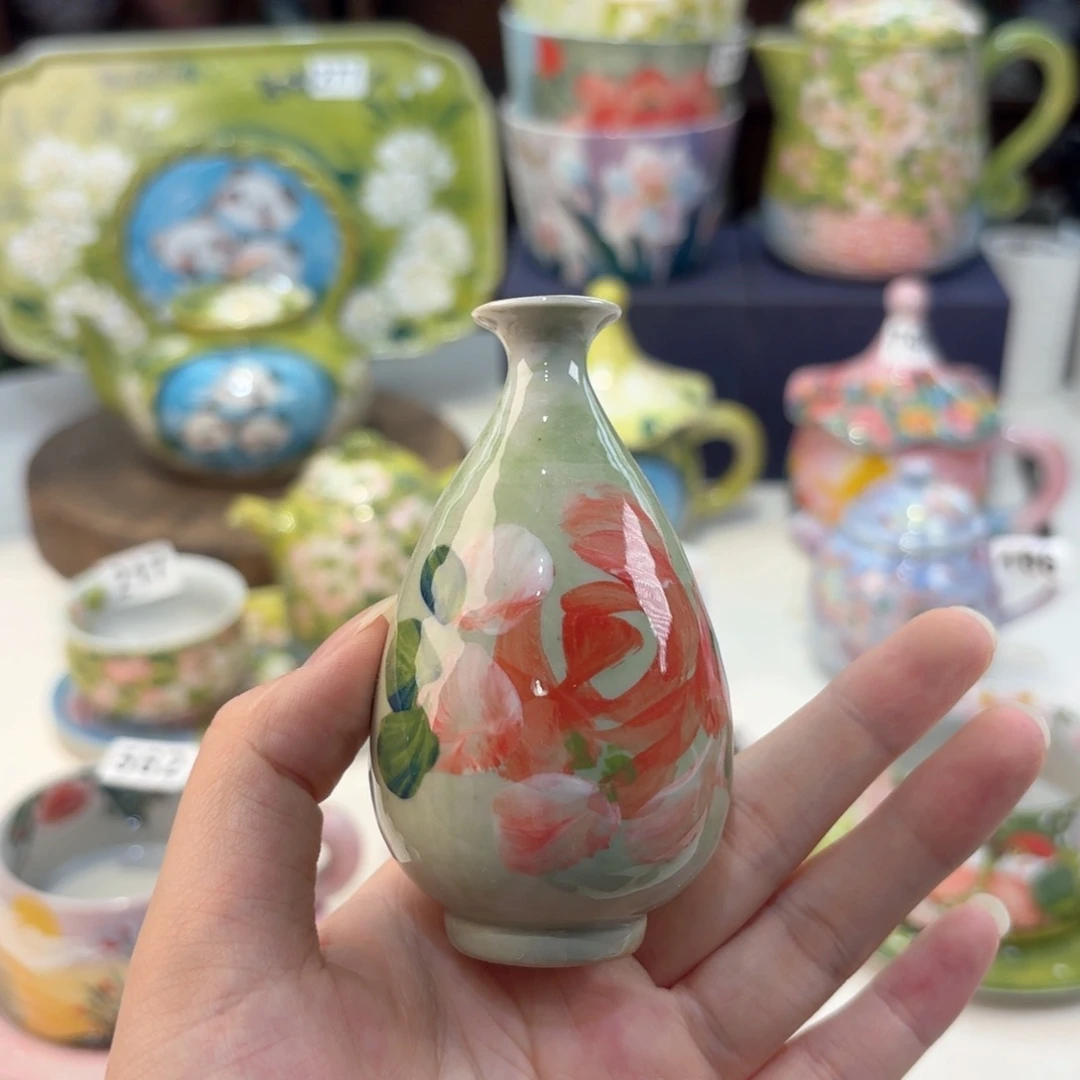 景德镇手绘高温釉下彩陶瓷茶具