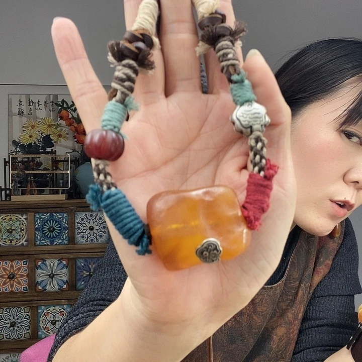 蜜蜡项链未镶嵌项链