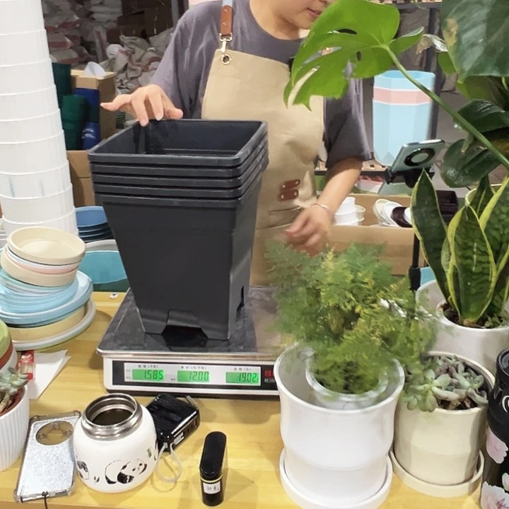 方盆口23高26黑色无托4只