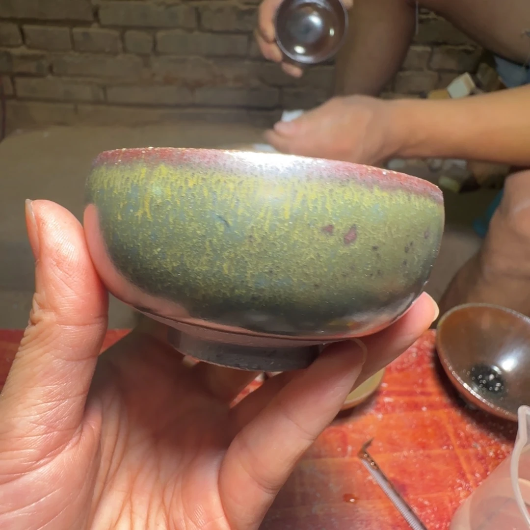 柴烧建盏茶盏茶杯550
