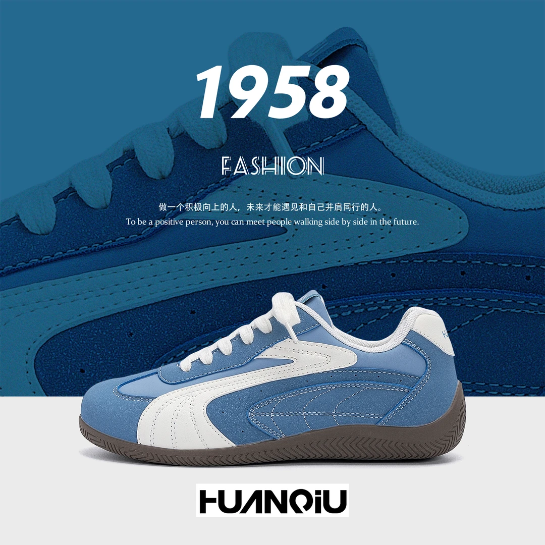 环球小众百搭赛车鞋男2025年秋季时尚复古鞋子男休闲内增高德训鞋
