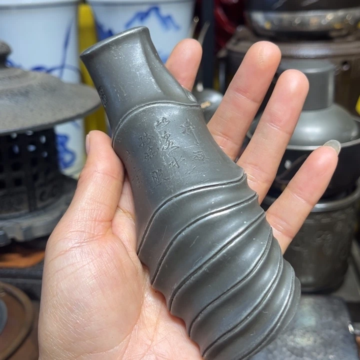 蜜安罐瓷香炉锡茶则