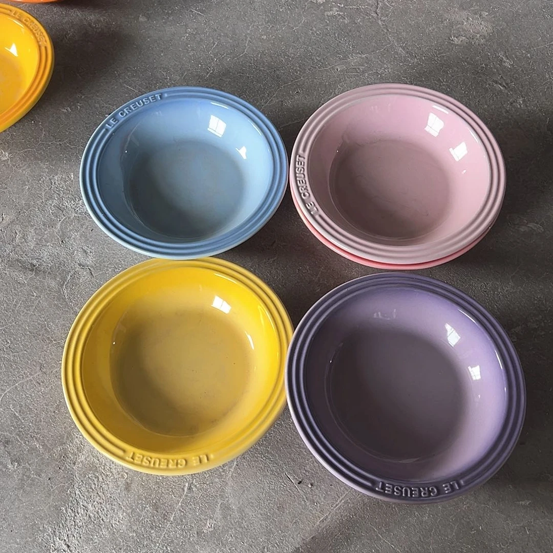 陶瓷 瑕疵 大餐前 黄 天蓝 浅紫 马卡龙粉