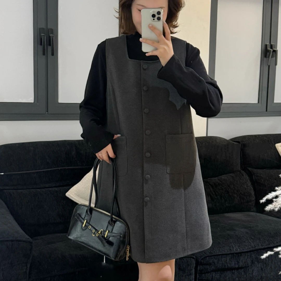 55292 高品质面料冬款大码女装连衣裙