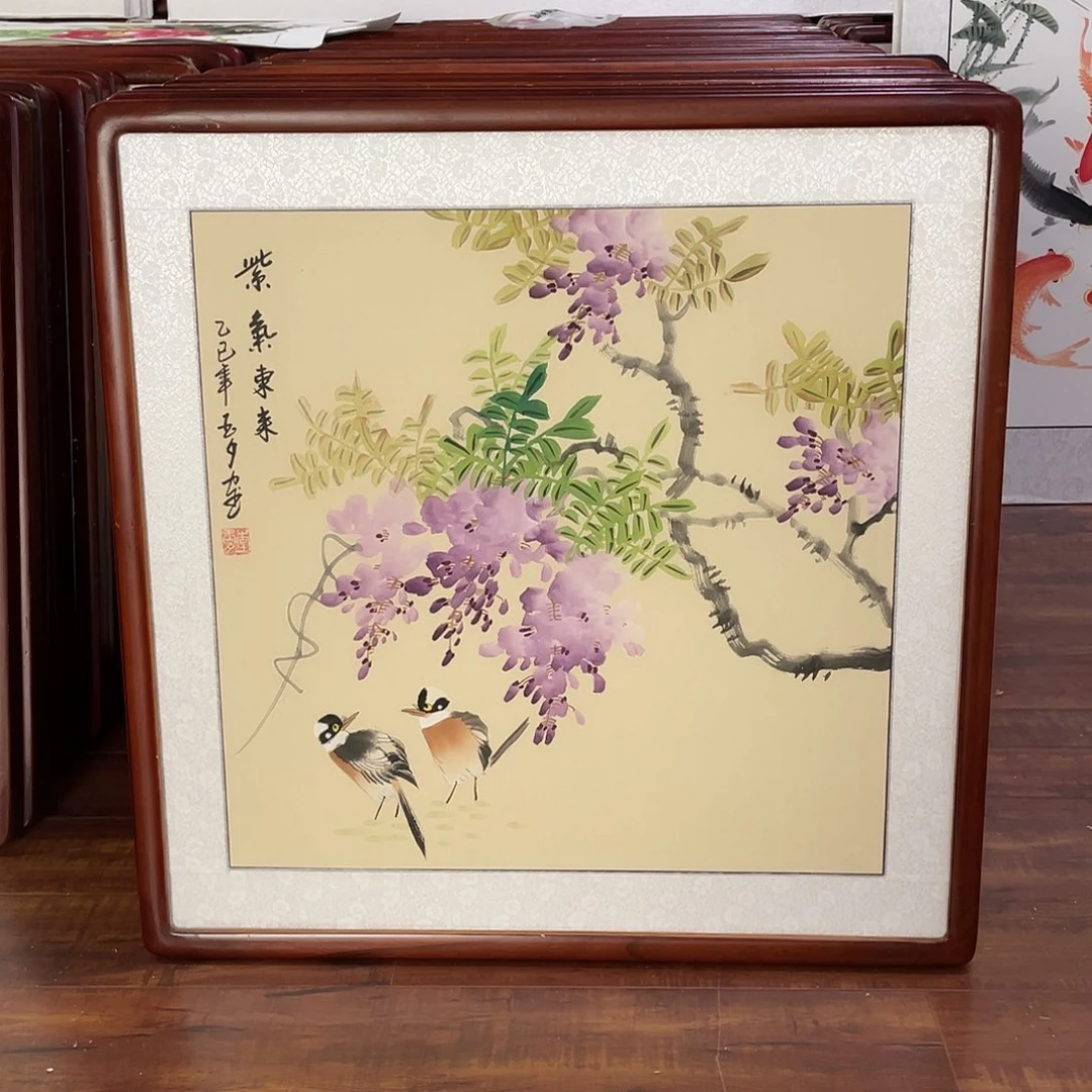 国画带框尺寸63*63厘米