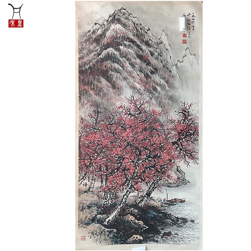A1015黎先生XC山水立轴137x69/8.5平尺