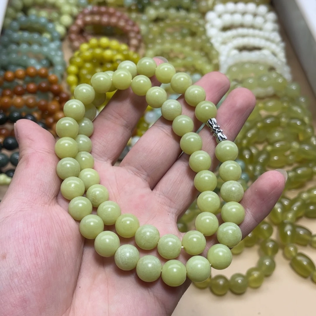 蛇纹石玉未镶嵌手链