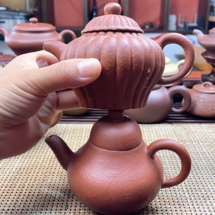 茶壶紫砂厚****息微瑕朱砂泥