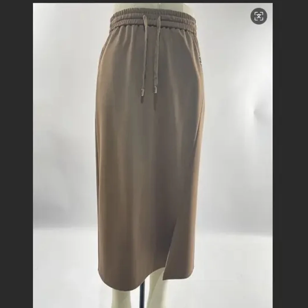 纯色宽松洋气百搭半身裙女