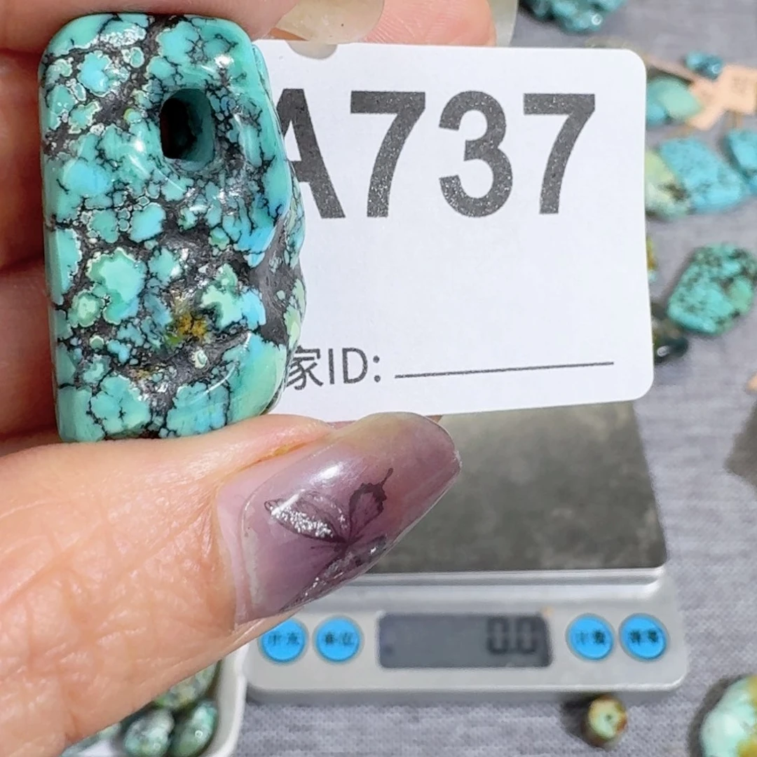 未镶嵌绿松石随型天****…