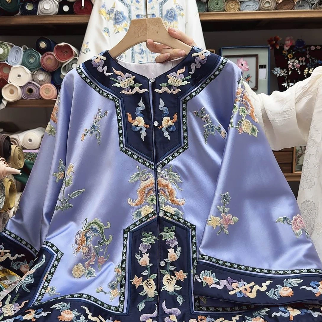 苏绣太太服9胸围116衣长64