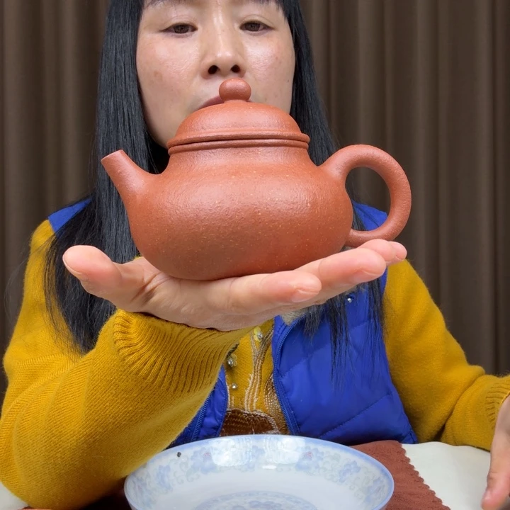 紫砂茶壶30目红绛坡容天260cc左右全手工完美品