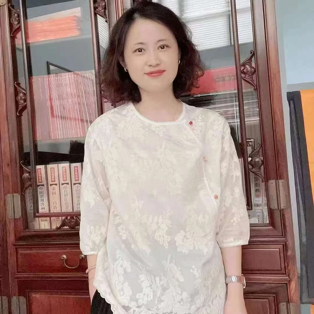 彩薇推荐  新中式改良版重工立体刺绣气质甜美百搭上衣