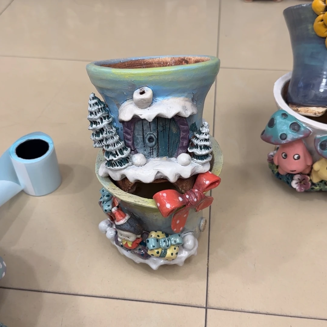 【闪购商品】陶瓷蜜**橙粗陶手捏