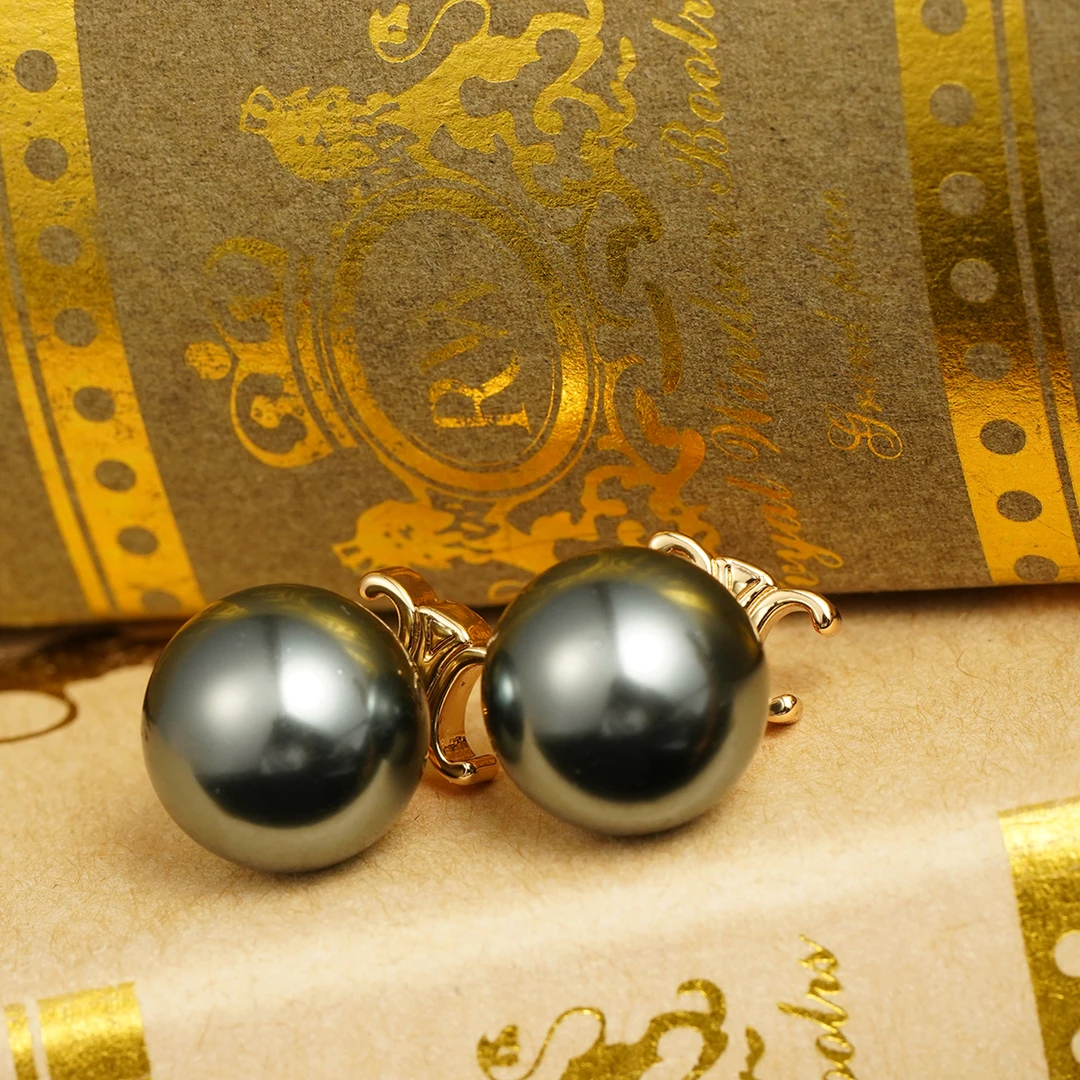 铜合金耳饰 【3442】LeLe 耳钉 凯旋门 施家珠珠流苏时尚百搭高级