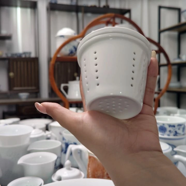 瓷清饮苹果漏加盖子一个