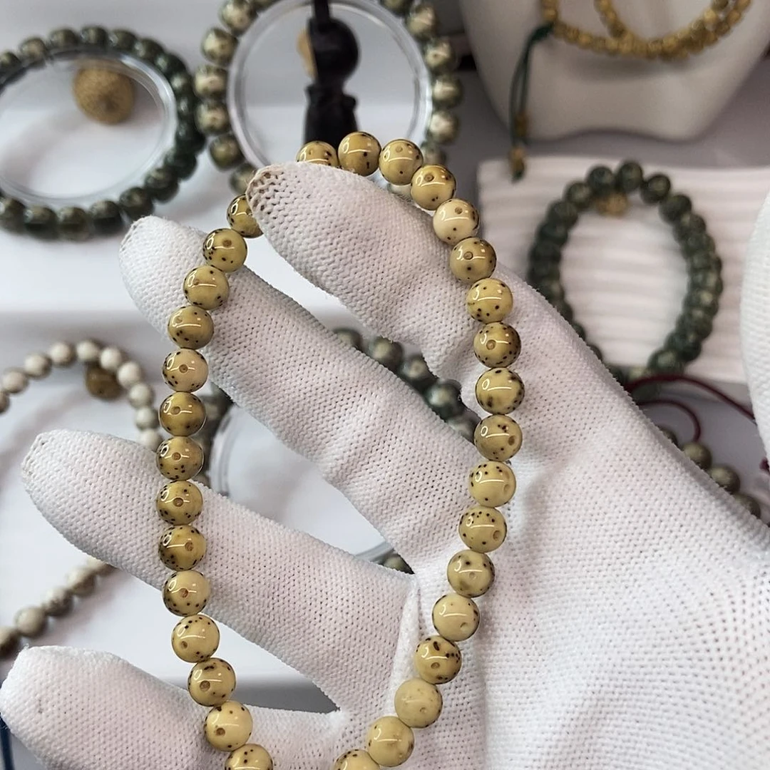 星月菩提手串闪*子7圆珠手持70