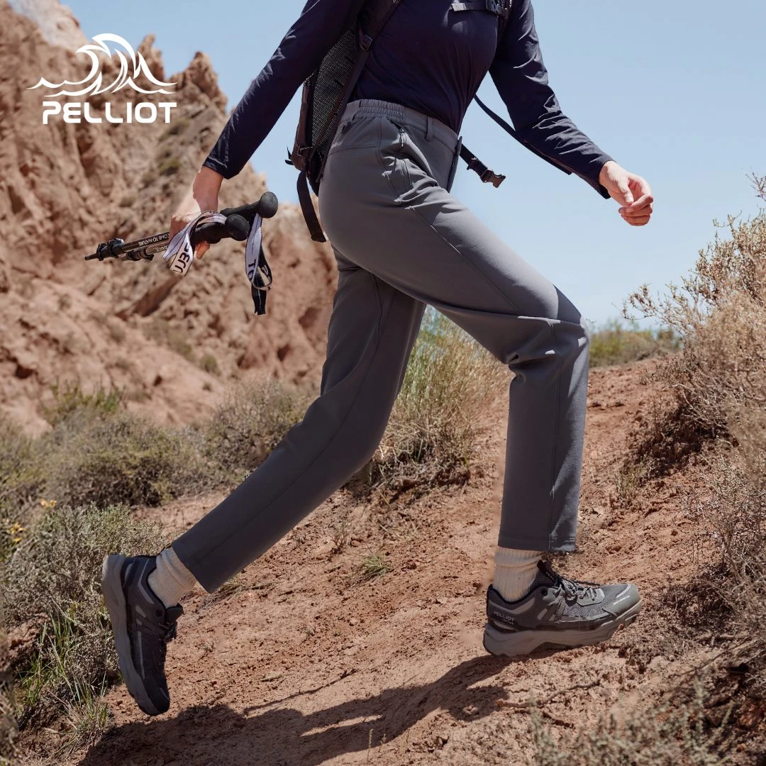 伯希和户外软壳裤25男女新款运动高弹防风防水轻量保暖徒步登山裤