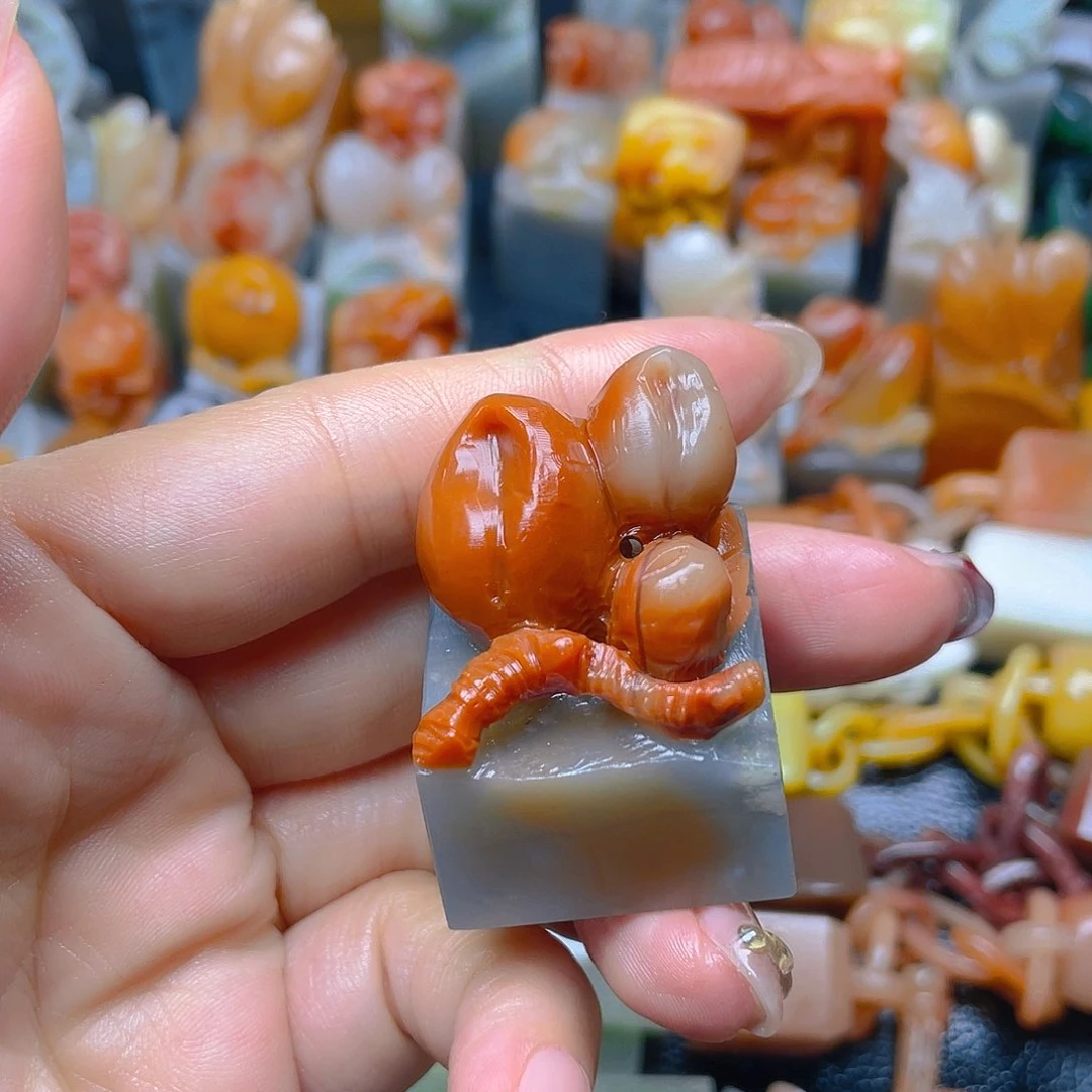 青田石印石纯手工